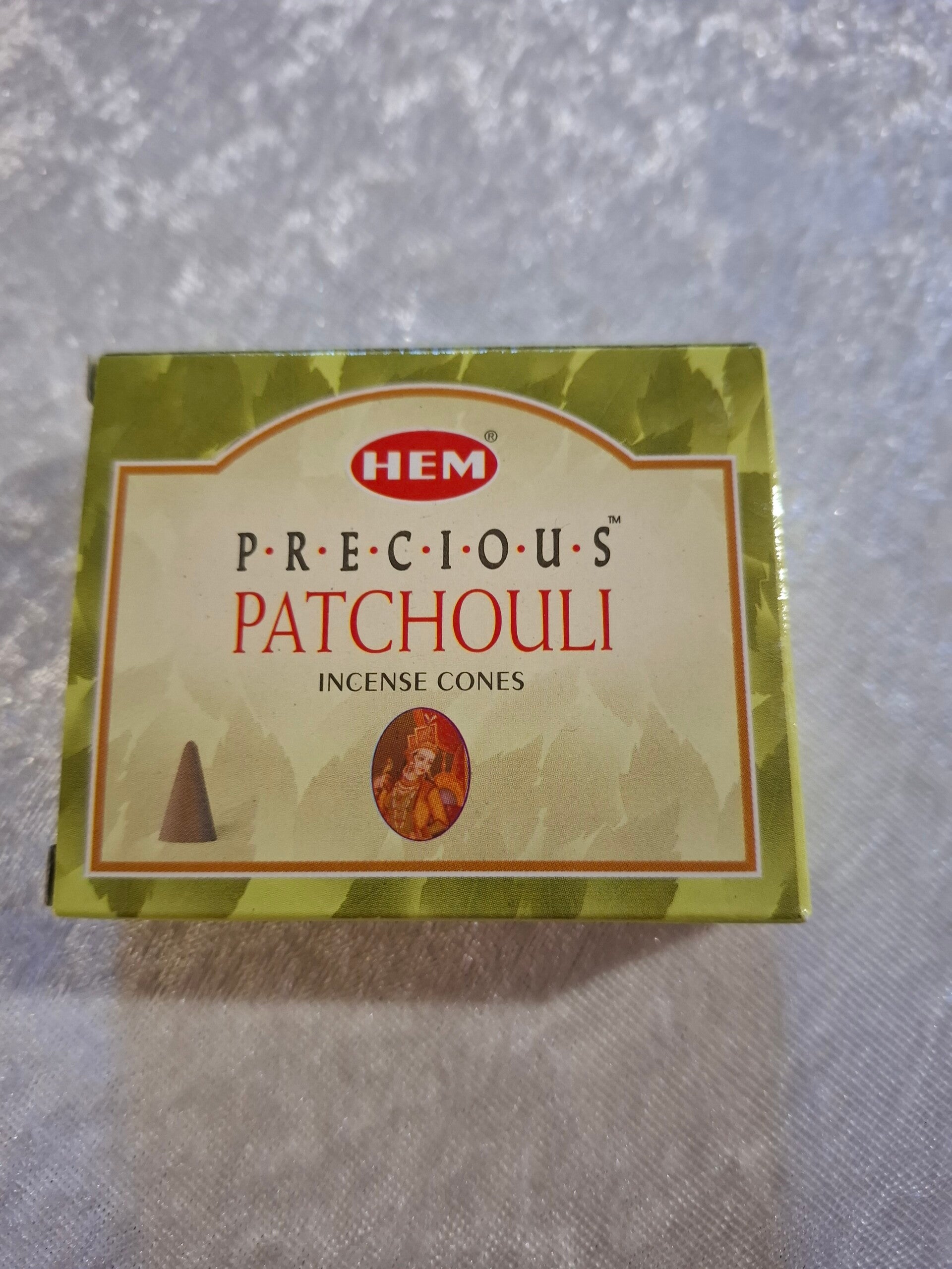 Boite encens  cônes Patchouli