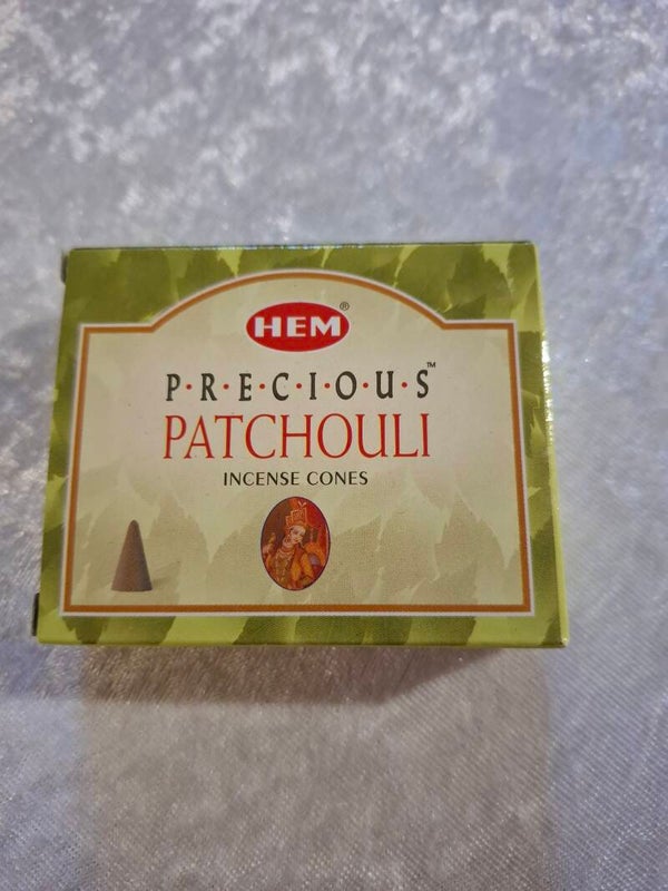 Boite encens  cônes Patchouli