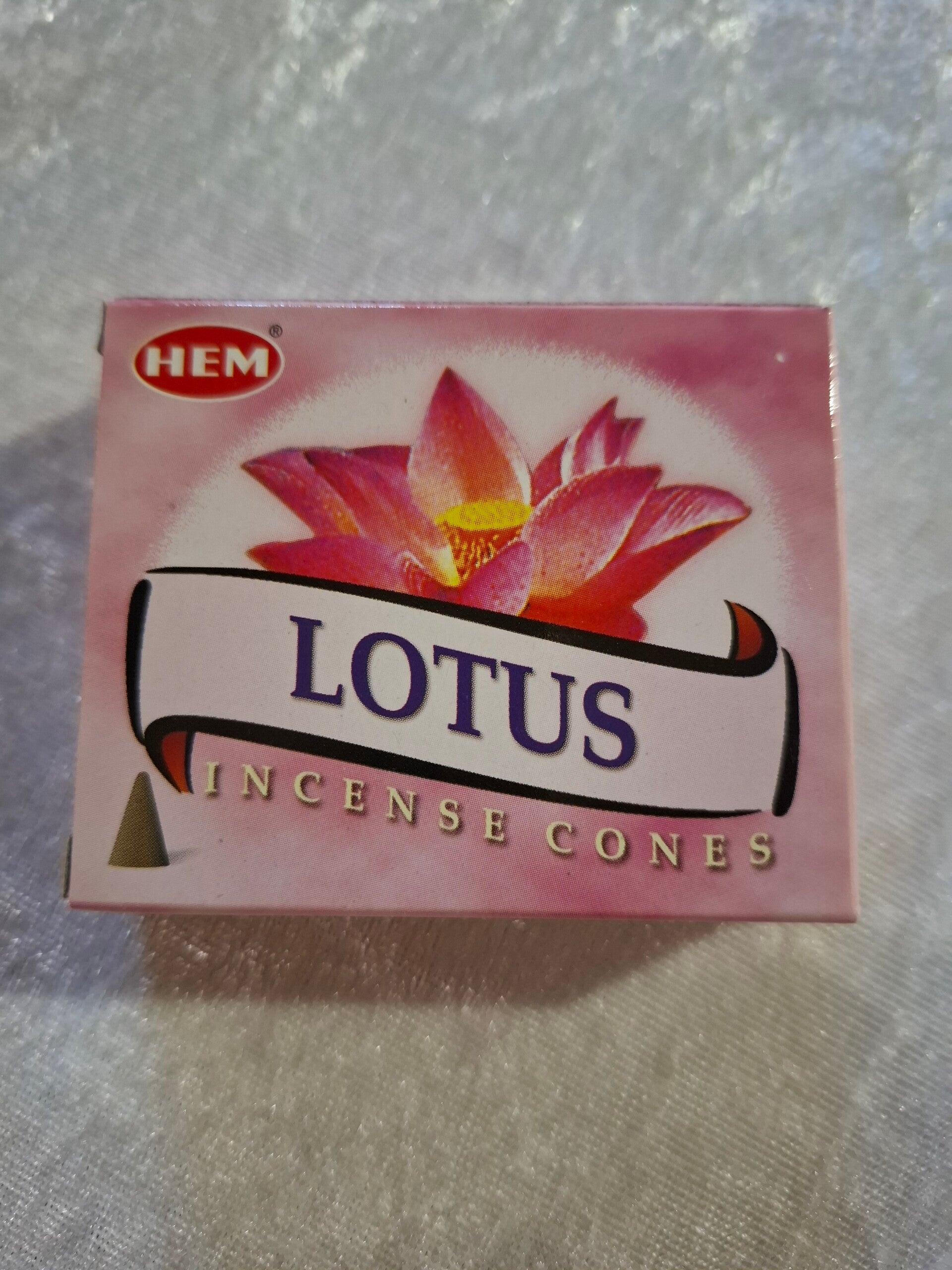 Boite encens cônes lotus