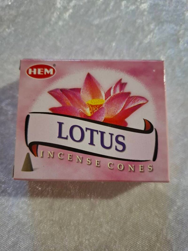 Boite encens cônes lotus