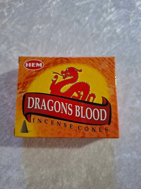 Boite encens cônes sang de dragon