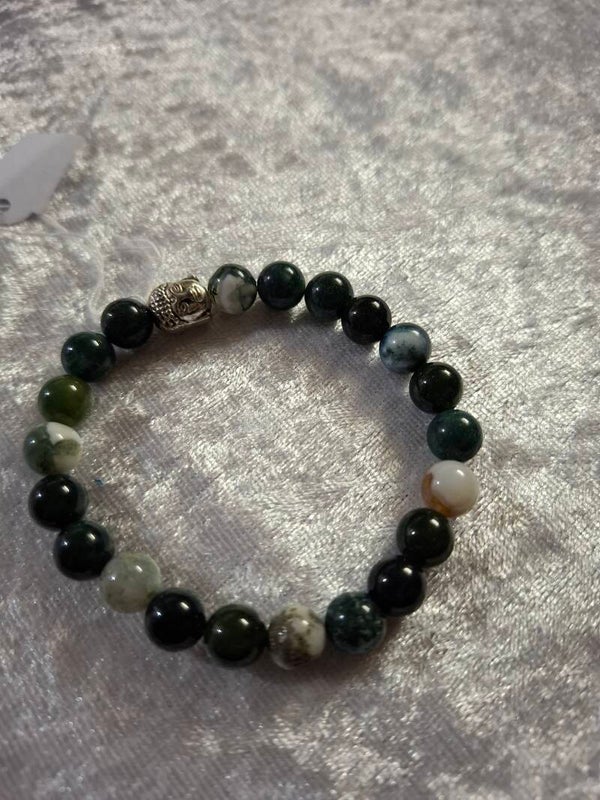 Bracelet agate mousse
