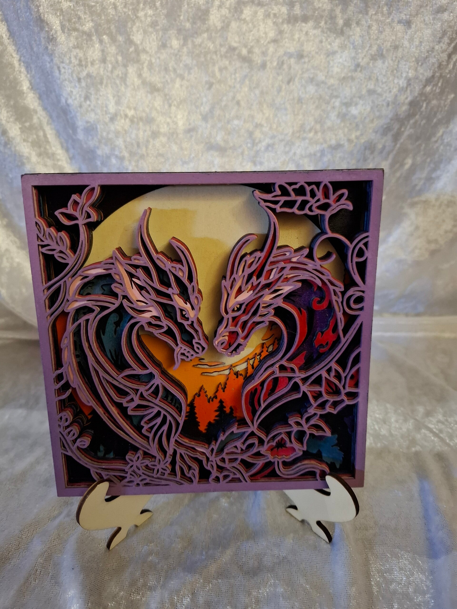 Cadre dragon 3D