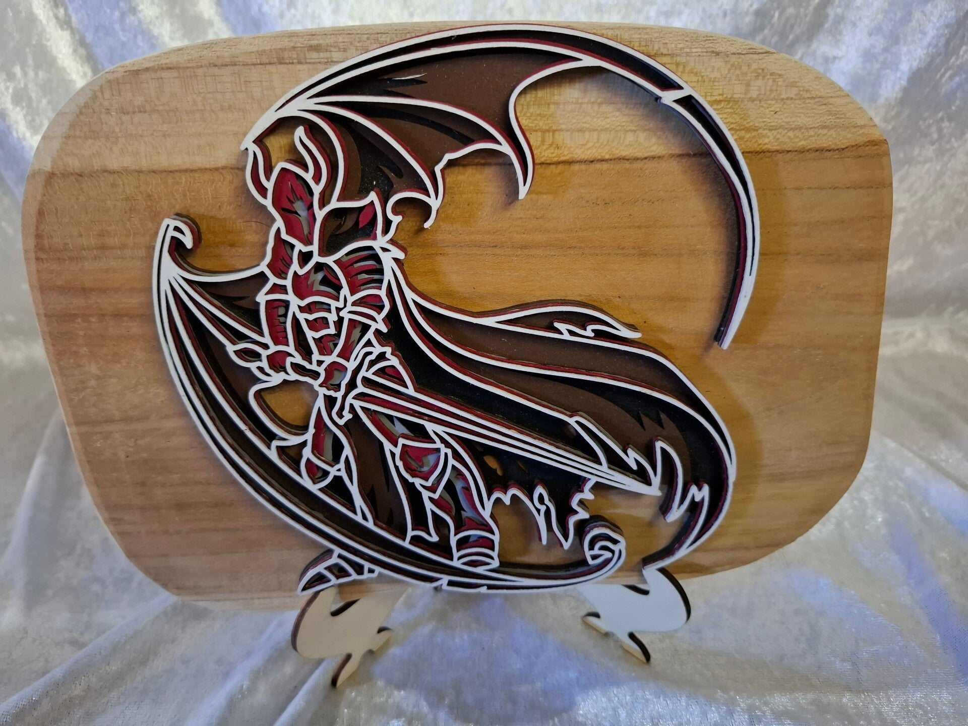 Cadre chevalier dragon 3D