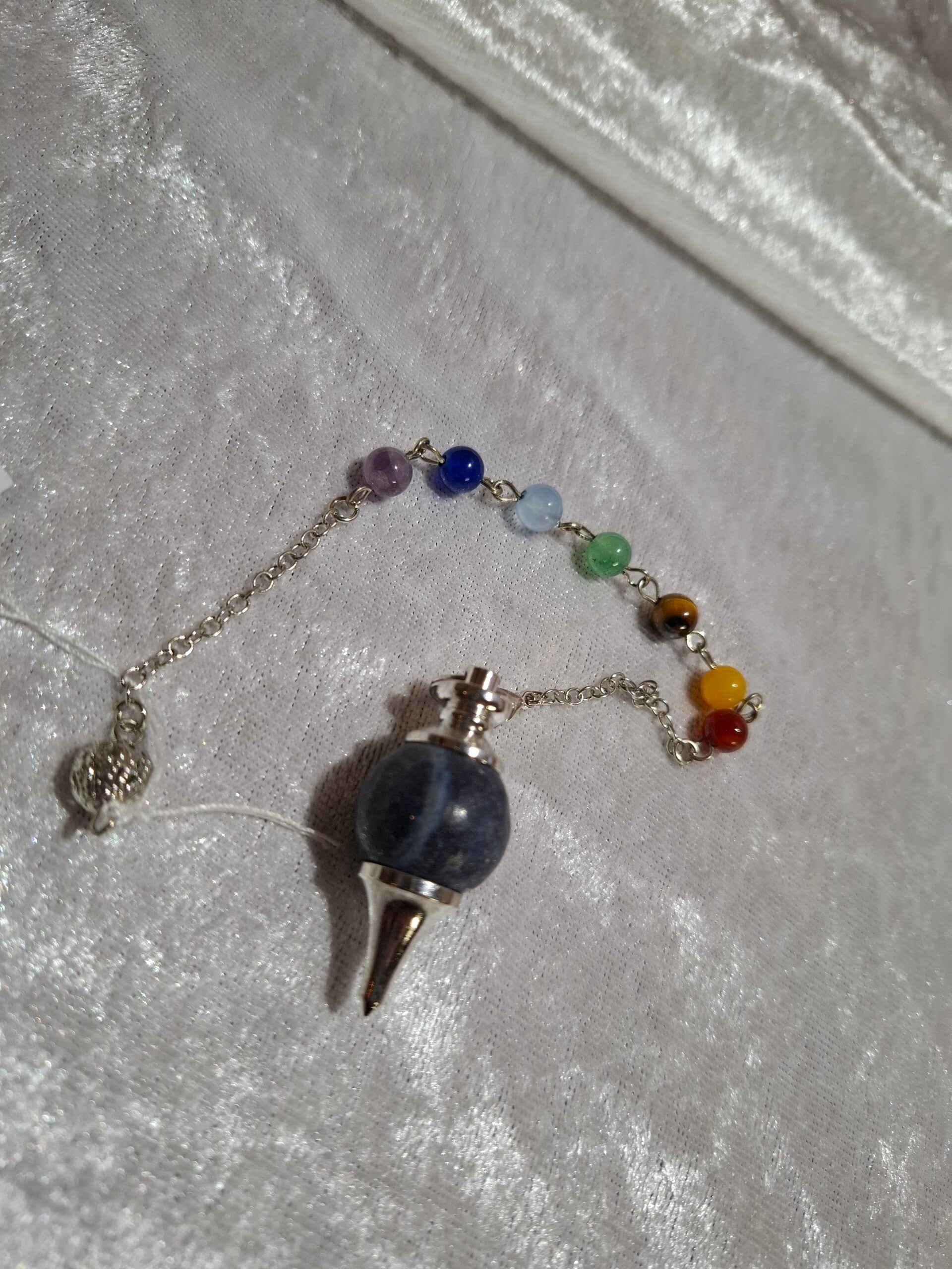 Pendule goutte en lapis lazuli