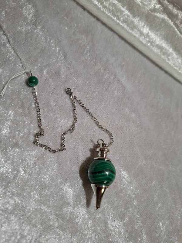 Pendule goutte Malachite