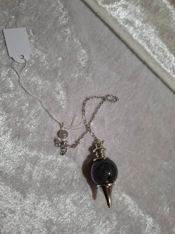 Pendule goutte en labradorite