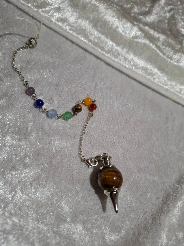 Pendule goutte Oeil de tigre
