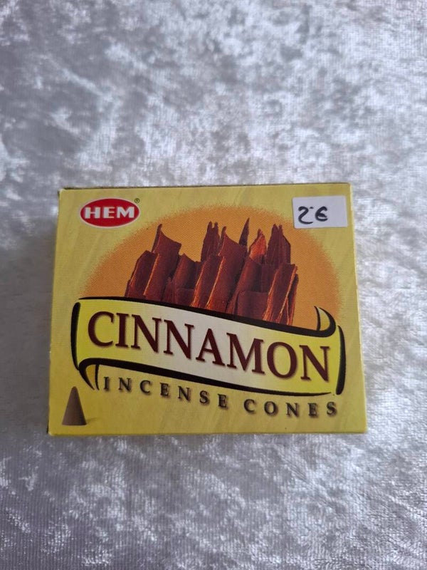 Boite encens cônes cannelle
