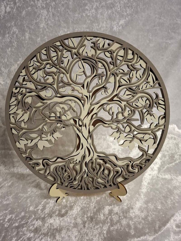 Cadre rond arbre de vie