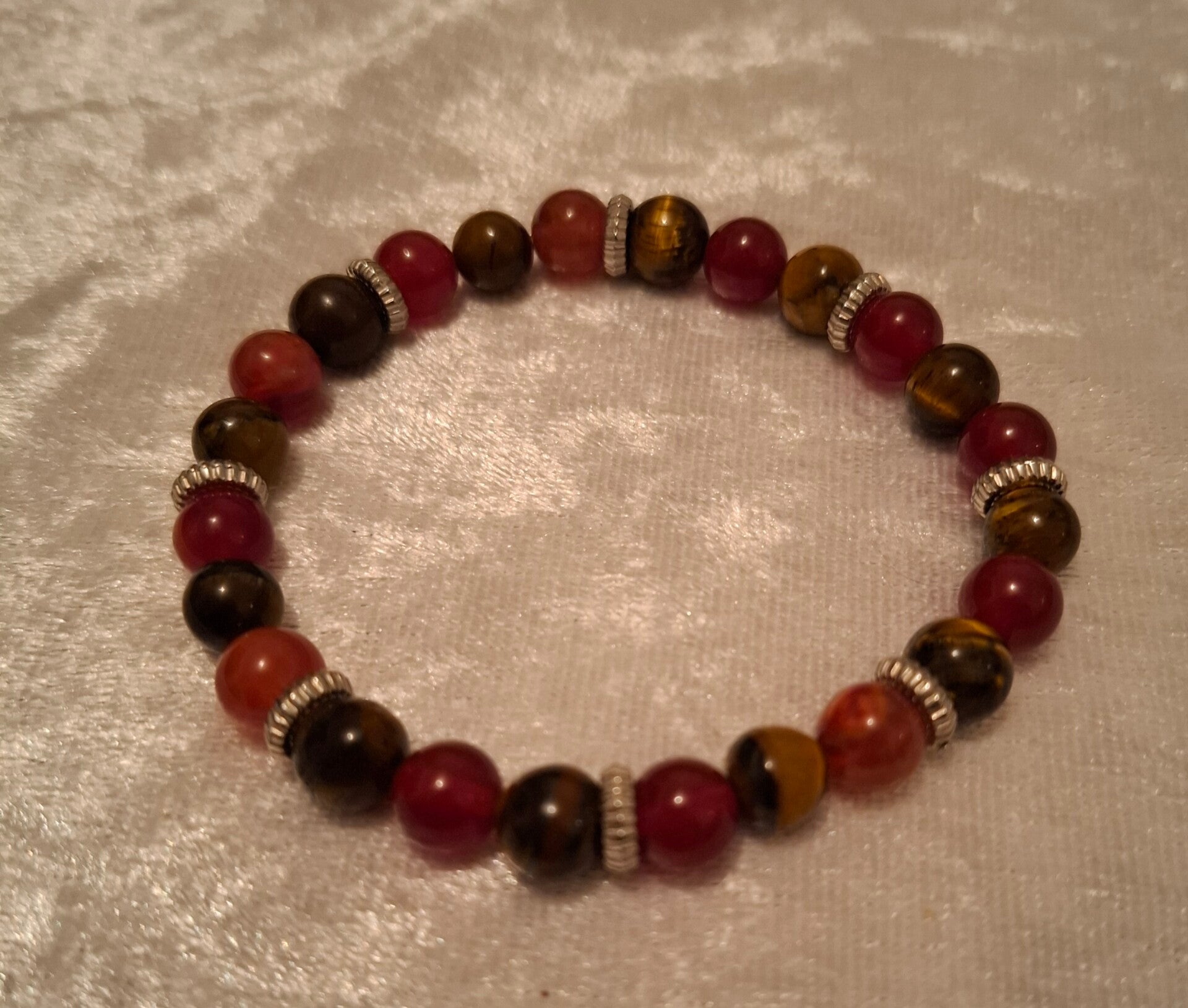 Bracelet oeil de tigre et cornaline