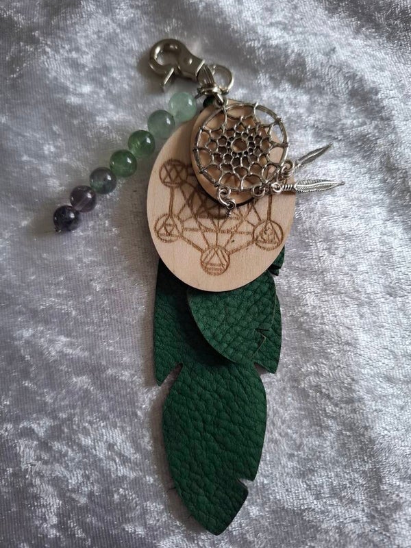 Porte clé protection fluorite
