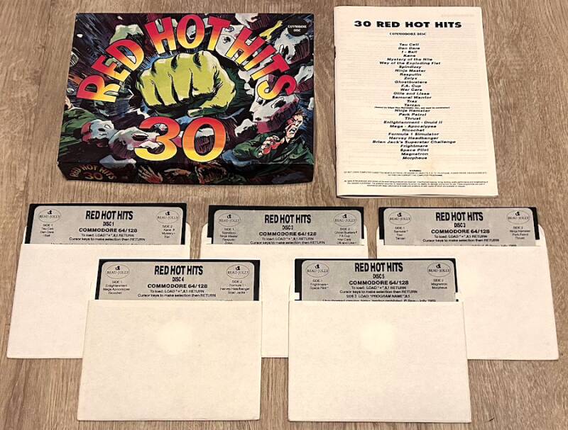 30 Red Hot Hits Compilation - Commodore 64