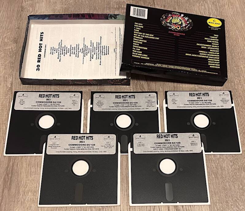 30 Red Hot Hits Compilation - Commodore 64