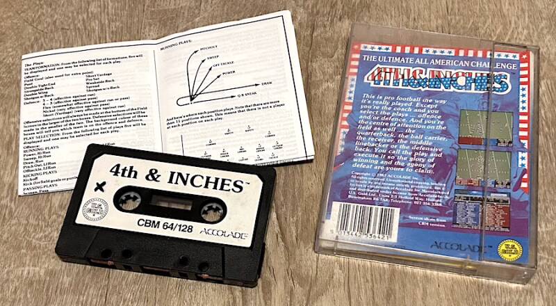 4th & Inches - Commodore 64