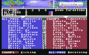 4th & Inches - Commodore 64