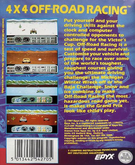 4x4 Off-Road Racing - Commodore 64