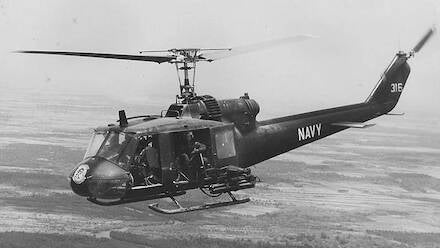 US-Navy Bell UH-1B over Vietnam
