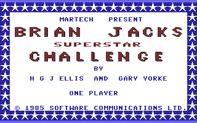 Brian Jacks Superstar Challenge - Commodore 64