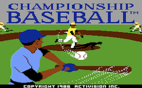 Championship Baseball - Commodore 64