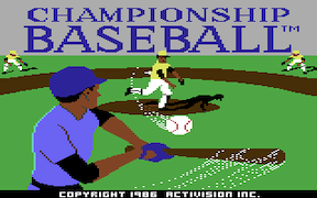 Championship Baseball - Commodore 64