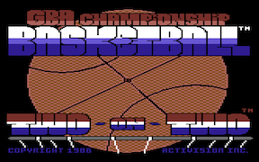 GBA Championship Basketball - Commodore 64