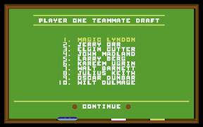 GBA Championship Basketball - Commodore 64