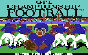 GFL Championship Football - Commodore 64