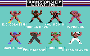 Championship Wrestling - Commodore 64