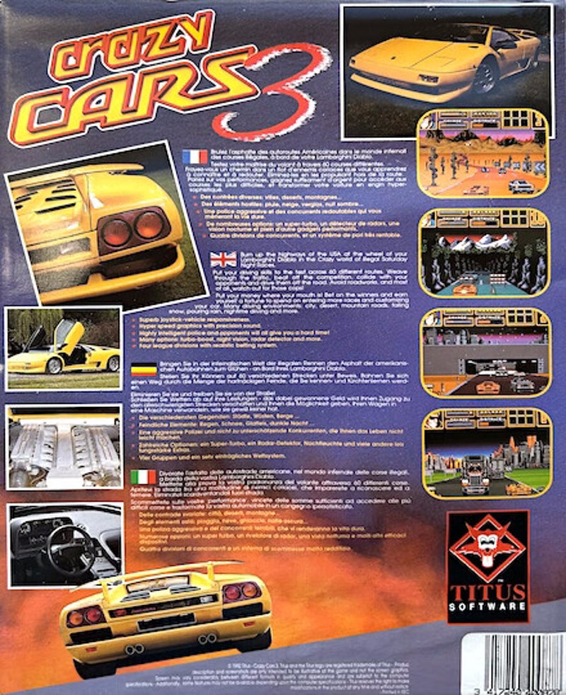 Crazy Cars 3 - Commodore 64