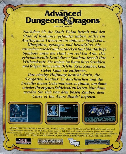 Curse of the Azure Bonds - Commodore 64