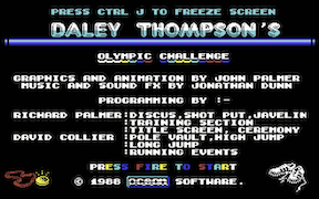 Daley Thompson's Olympic Challenge - Commodore 64