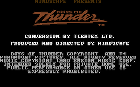 Days of Thunder - Commodore 64