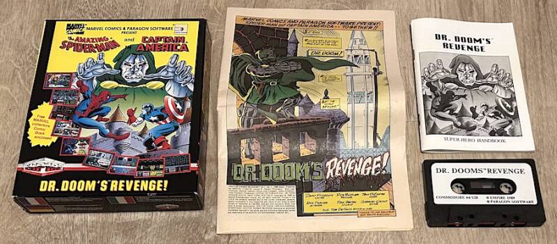 The Amazing Spider-Man and Captain America in Dr. Doom's Revenge! - Commodore 64