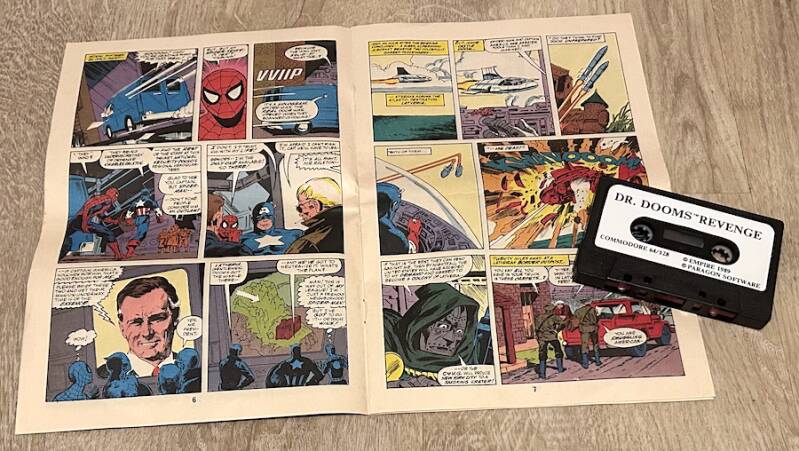 The Amazing Spider-Man and Captain America in Dr. Doom's Revenge! - Commodore 64