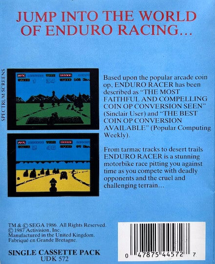 Enduro Racer · Commodore 64