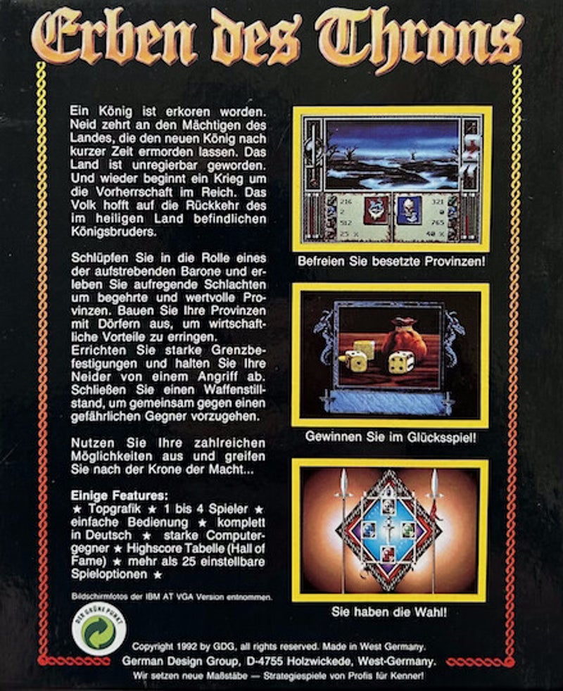 Erben des Throns - Commodore 64