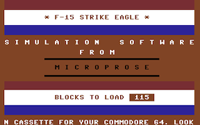 F-15 Strike Eagle - Commodore 64