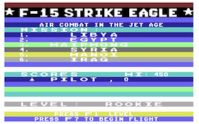 F-15 Strike Eagle - Commodore 64