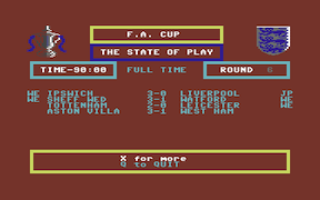 F.A. Cup Football - Commodore 64