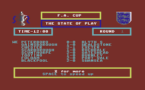 F.A. Cup Football - Commodore 64