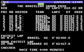 Ferrari Formula One - Commodore 64