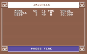 Football Manager 2 - Commodore 64