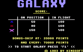 Galaxy - Commodore 64