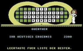 SAT.1 Glücksrad - Commodore 64
