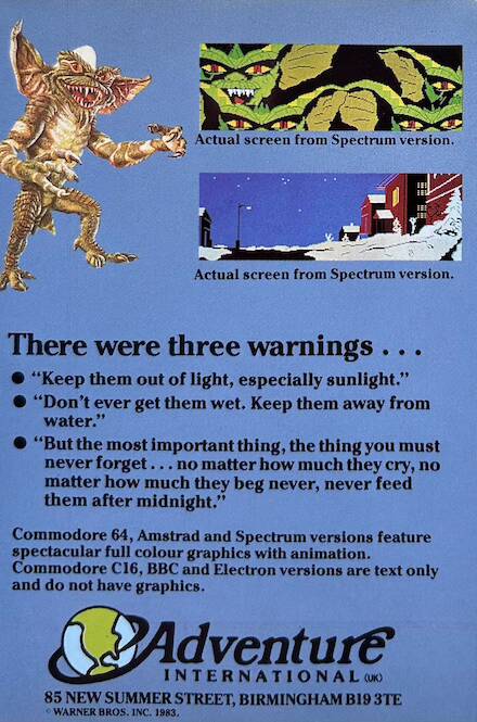 Gremlins - The Adventure - Commodore 64