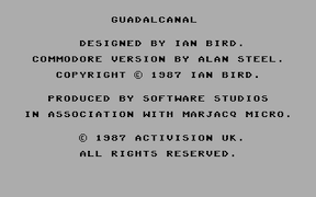 Guadal Canal - Commodore 64