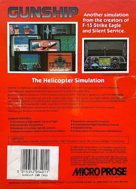 Gunship - Commodore 64