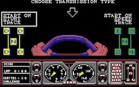 Hard Drivin' - Commodore 64
