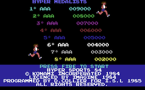 Hyper Sports - Commodore 64